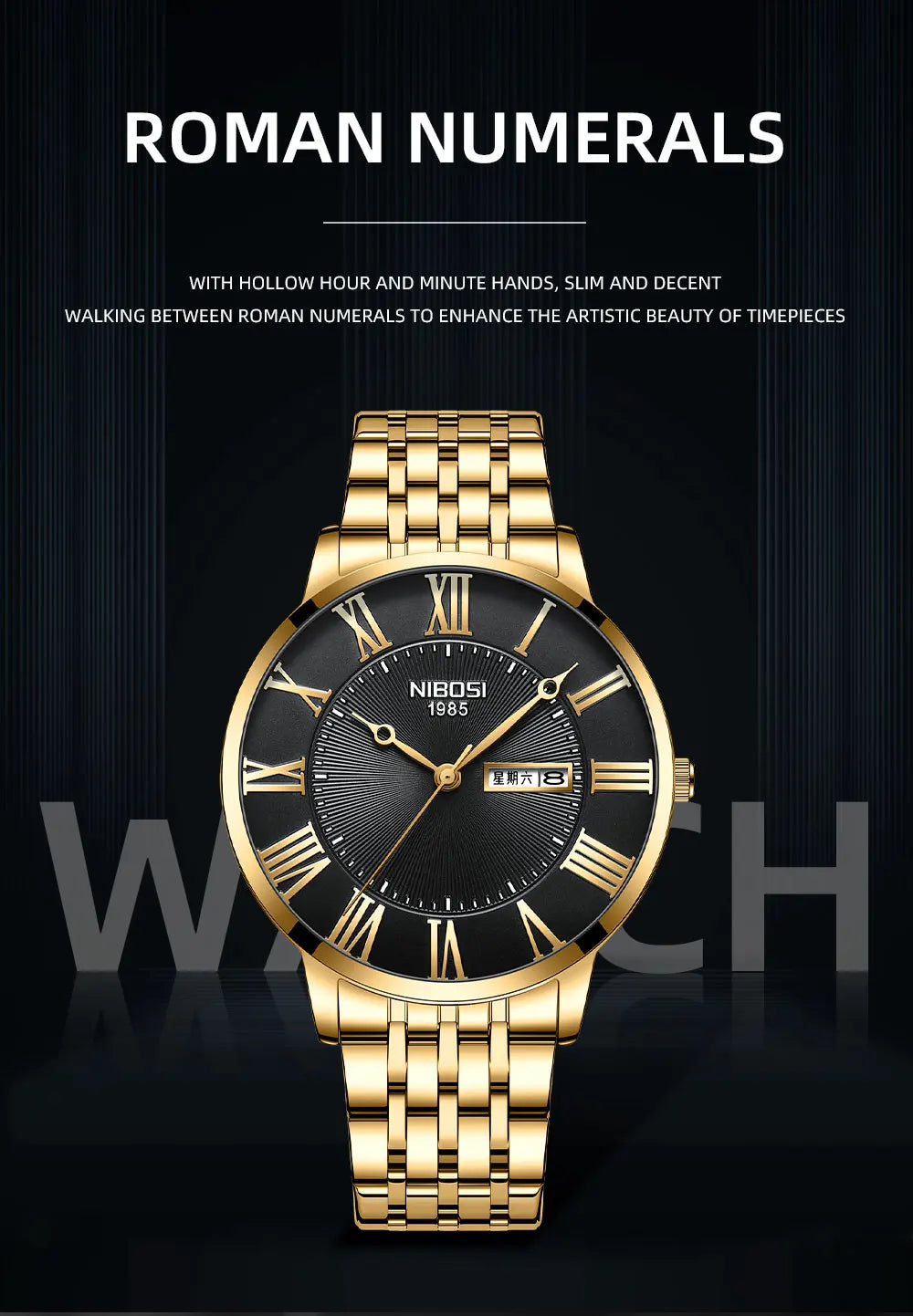 NIBOSI Designer Watches