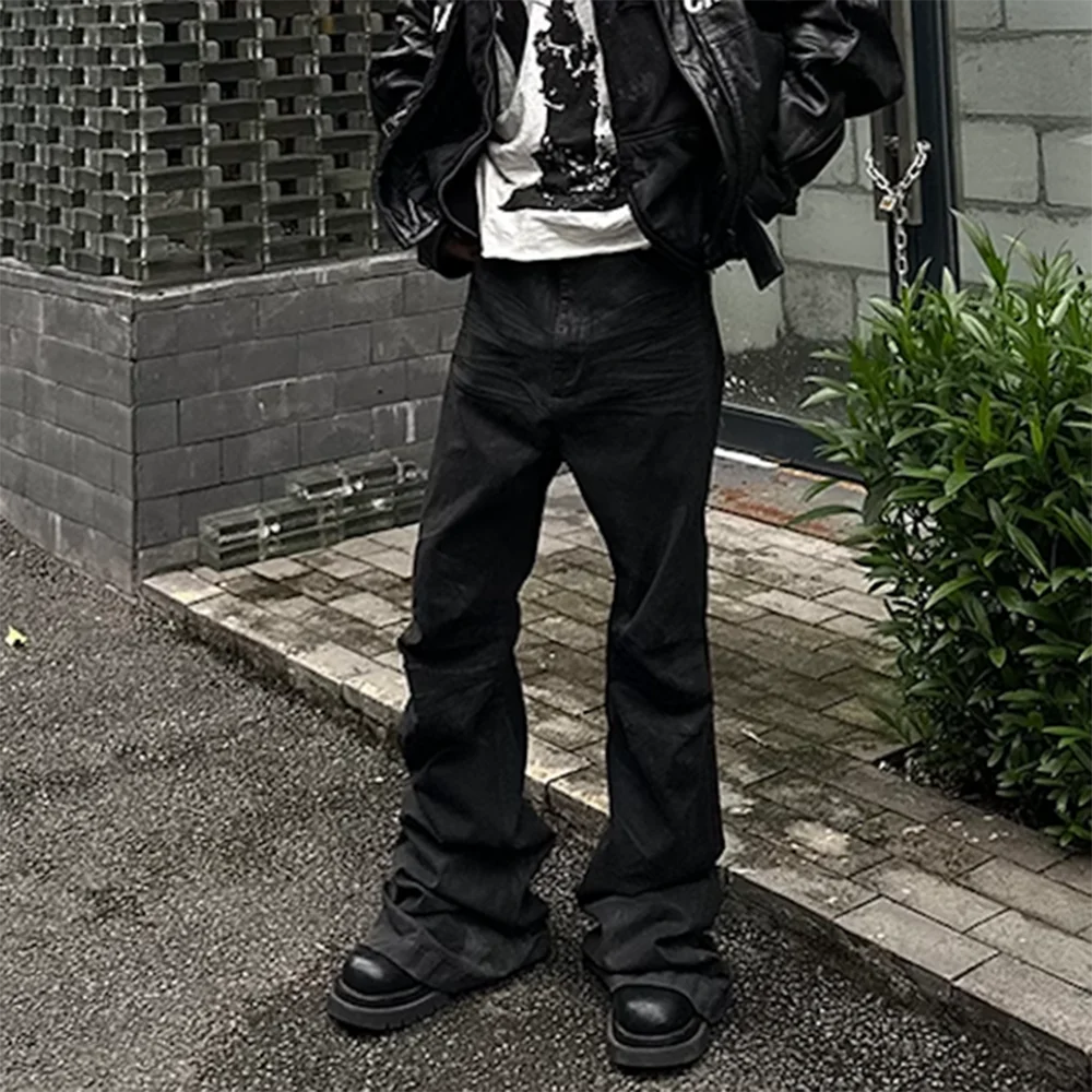 Straight Baggy Casual Flare Pants Oversized Loose Denim Jeans