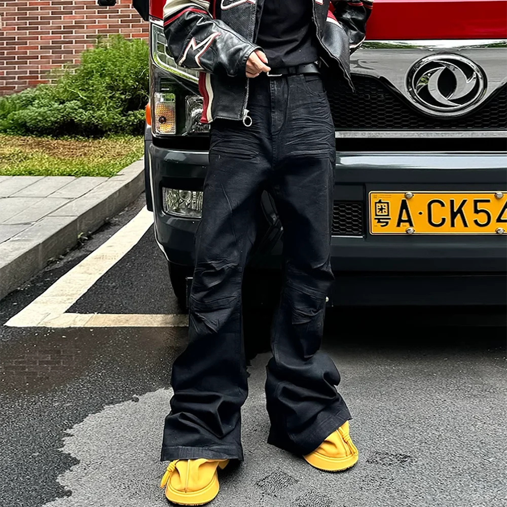 Straight Baggy Casual Flare Pants Oversized Loose Denim Jeans