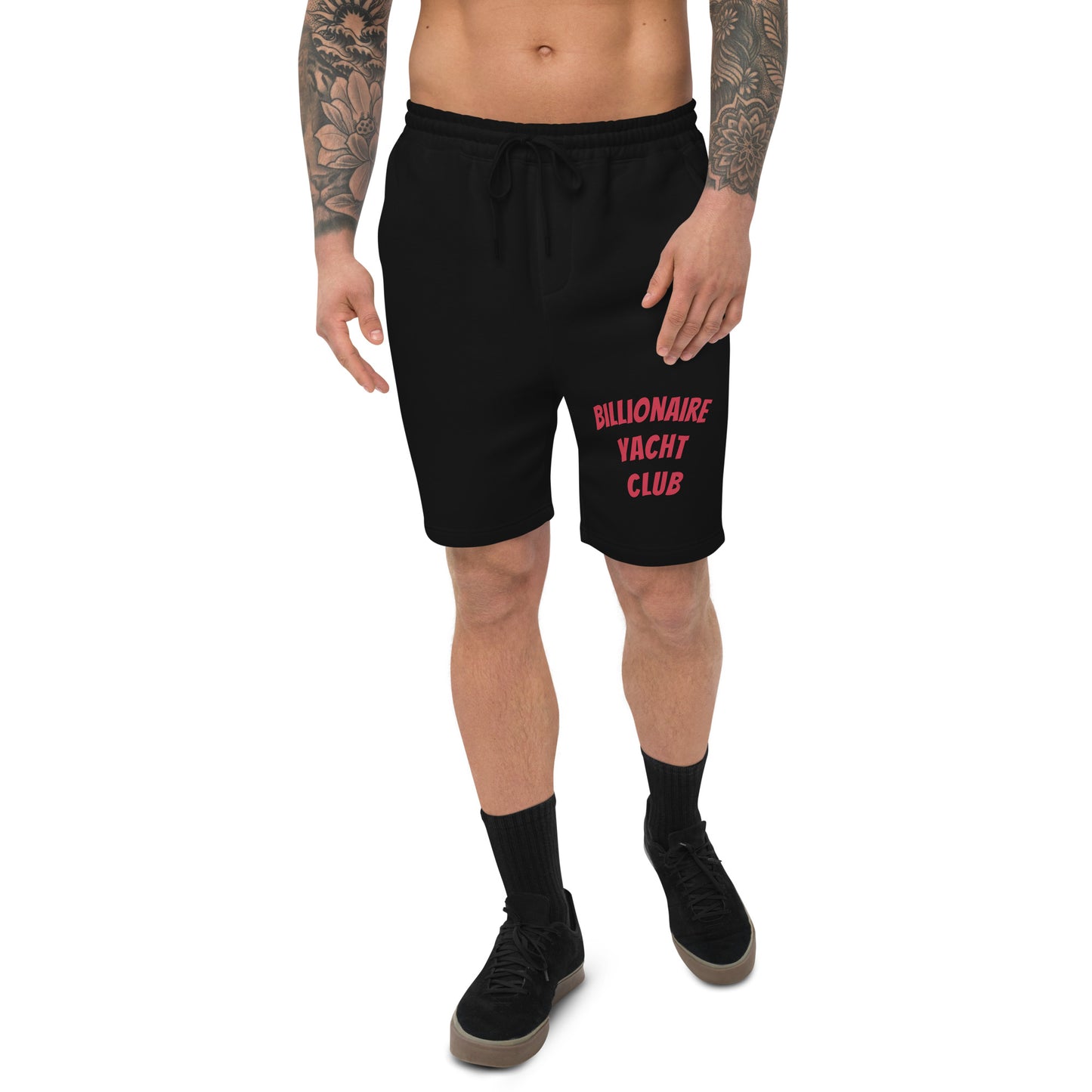 Billionaire Yacht Club Fleece Shorts red
