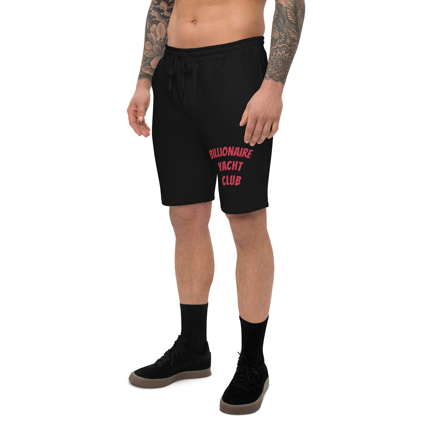 Billionaire Yacht Club Fleece Shorts red